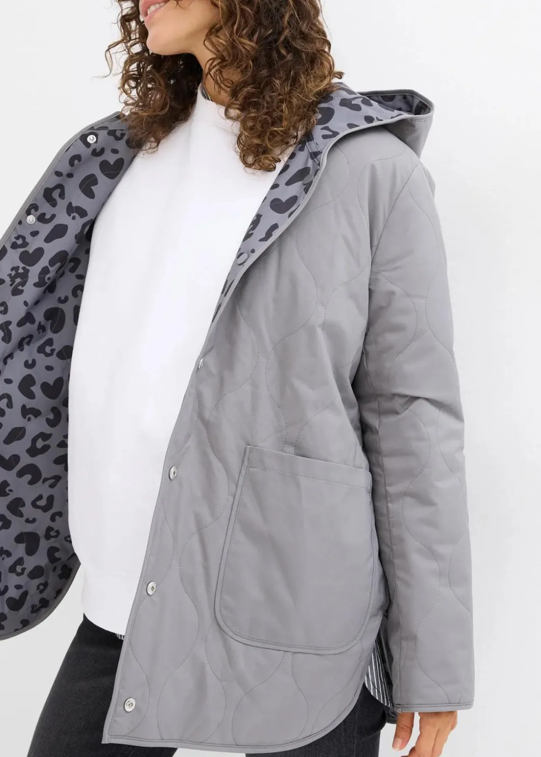 Damen bonprix Bekleidung·Blazer|Umstandsmode|4-in-1 Wende-Umstandsjacke mit Tragefunktion
