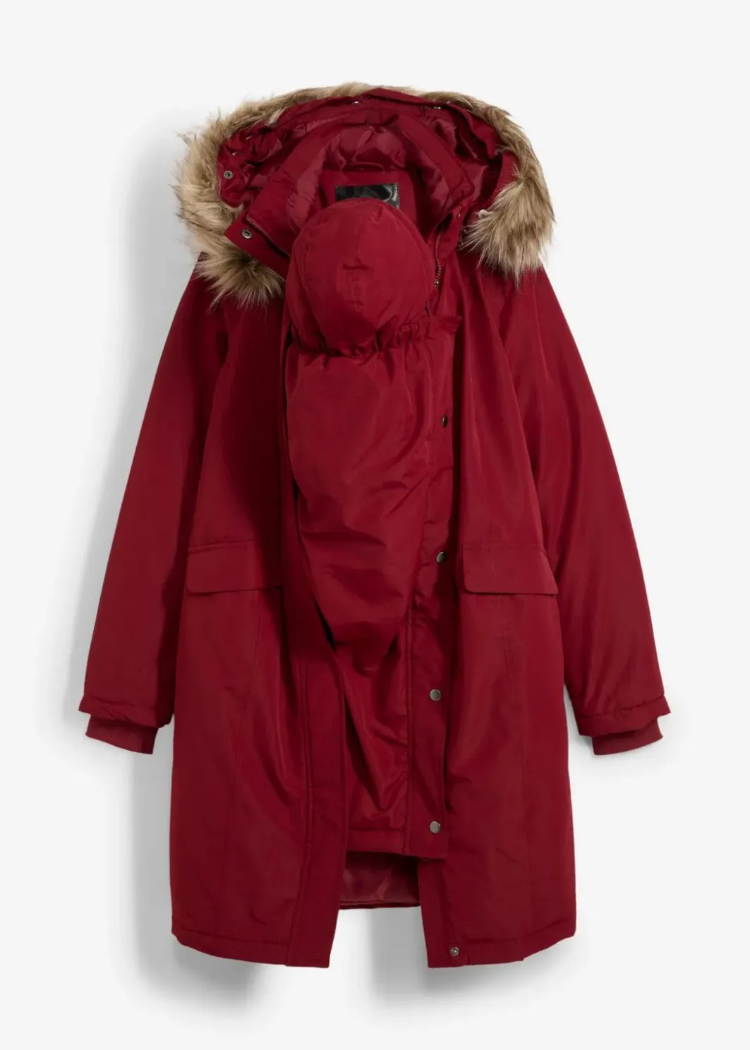 Discount 3-in-1 wind-und wasserdichter Umstandsmantel mit Trageeinsatz Damen Umstandsmode|Nachhaltigere Materialien