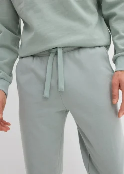 Discount innen weich angeraute Jogginghose mit geradem Saum Herren Sweat|Hosen