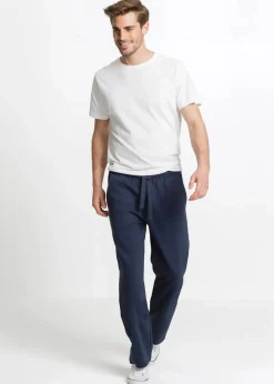 Outlet innen weich angeraute Jogginghose mit geradem Saum Herren Sweat|Hosen