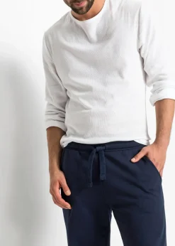 Outlet innen weich angeraute Jogginghose mit geradem Saum Herren Sweat|Hosen