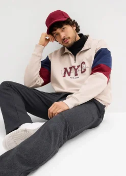 Herren bonprix Sweat|Hosen|innen weich angeraute Jogginghose mit geradem Saum