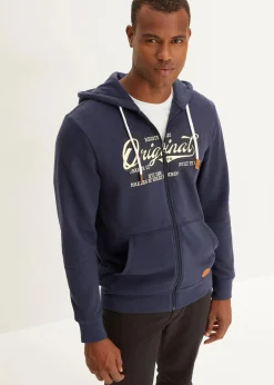 New Innen weich angeraute Kapuzen-Sweatjacke Herren Große Größen|Sweat