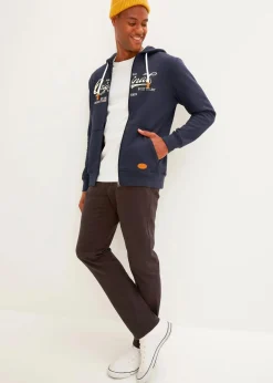 New Innen weich angeraute Kapuzen-Sweatjacke Herren Große Größen|Sweat