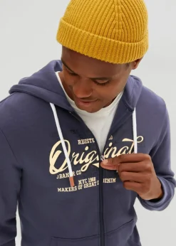 New Innen weich angeraute Kapuzen-Sweatjacke Herren Große Größen|Sweat