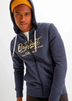 New Innen weich angeraute Kapuzen-Sweatjacke Herren Große Größen|Sweat