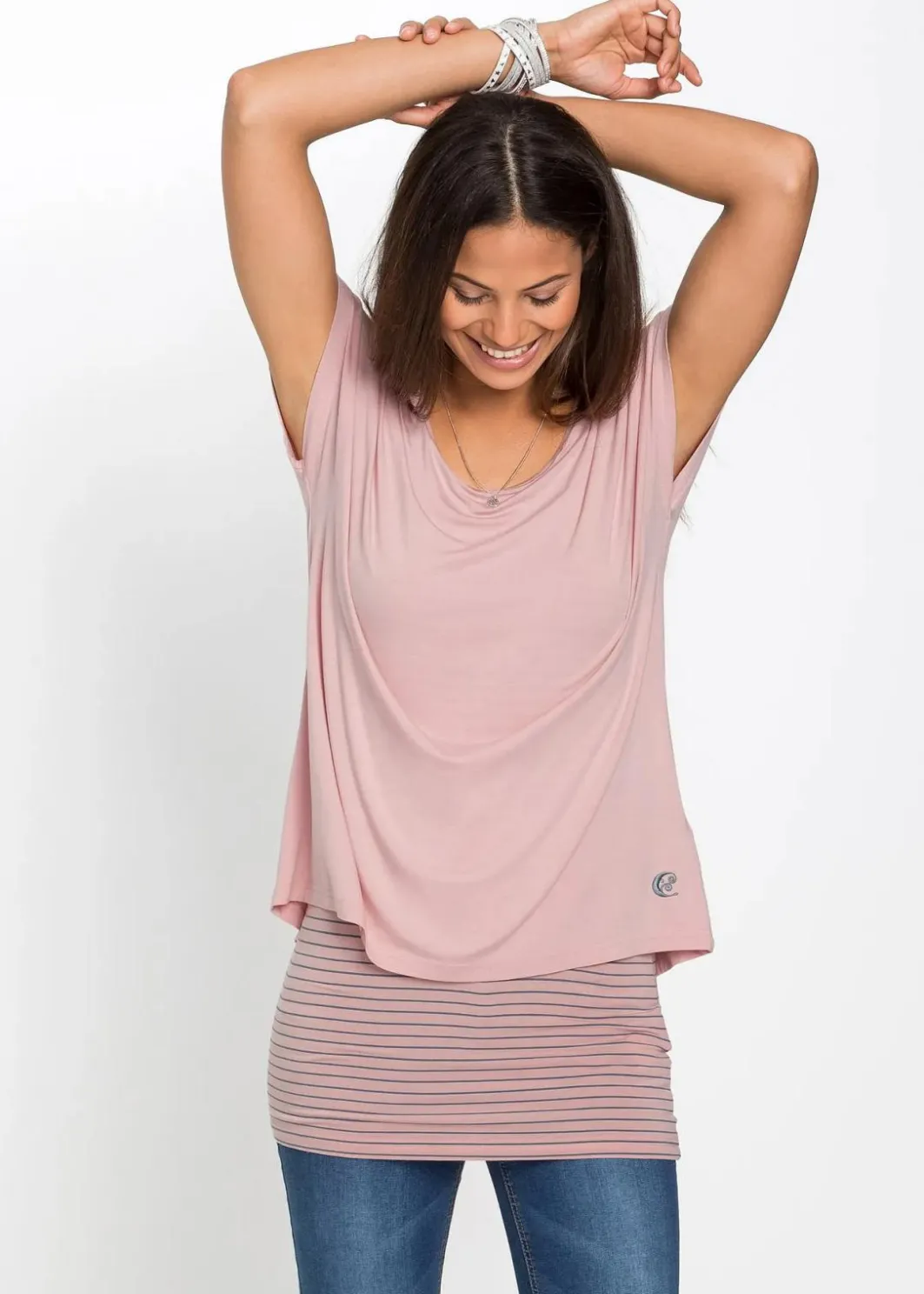 Online 2-in-1-Shirt Damen Shirts & Tops|Nachhaltigere Materialien