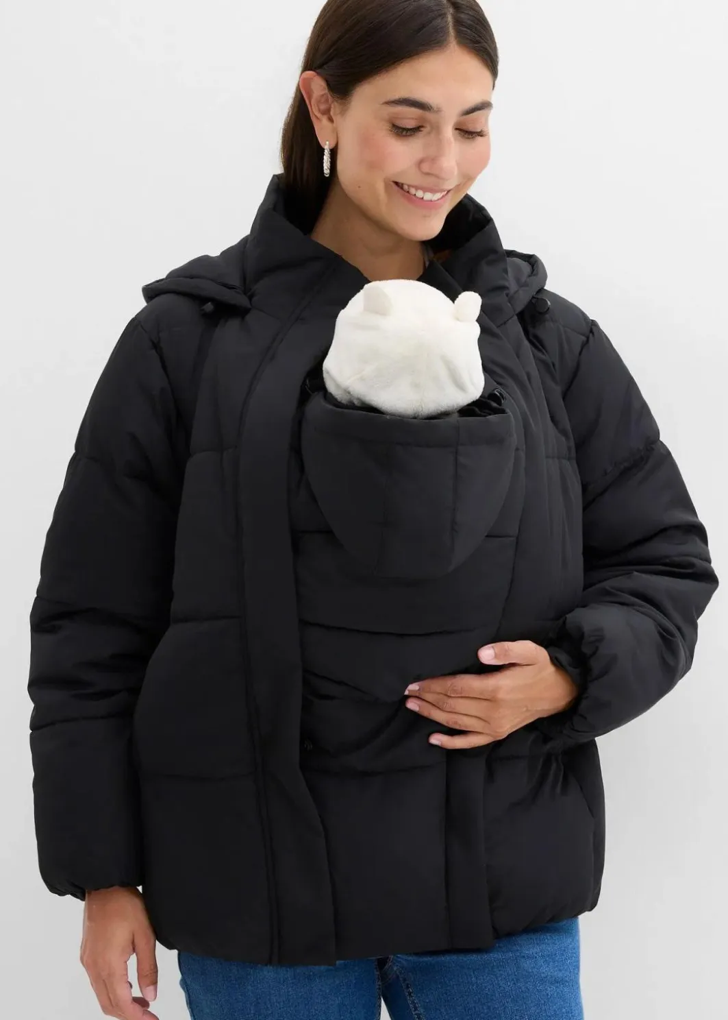 Online 3-in-1-Umstands-Pufferjacke mit Trageeinsatz, wasserabweisend Damen Bekleidung·Blazer|Umstandsmode