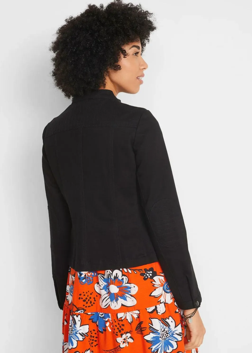 Sale Jacke aus Baumwoll-Twill mit seitlichen Stretcheinsätzen Damen Bekleidung·Hosen|Jacken & Mäntel