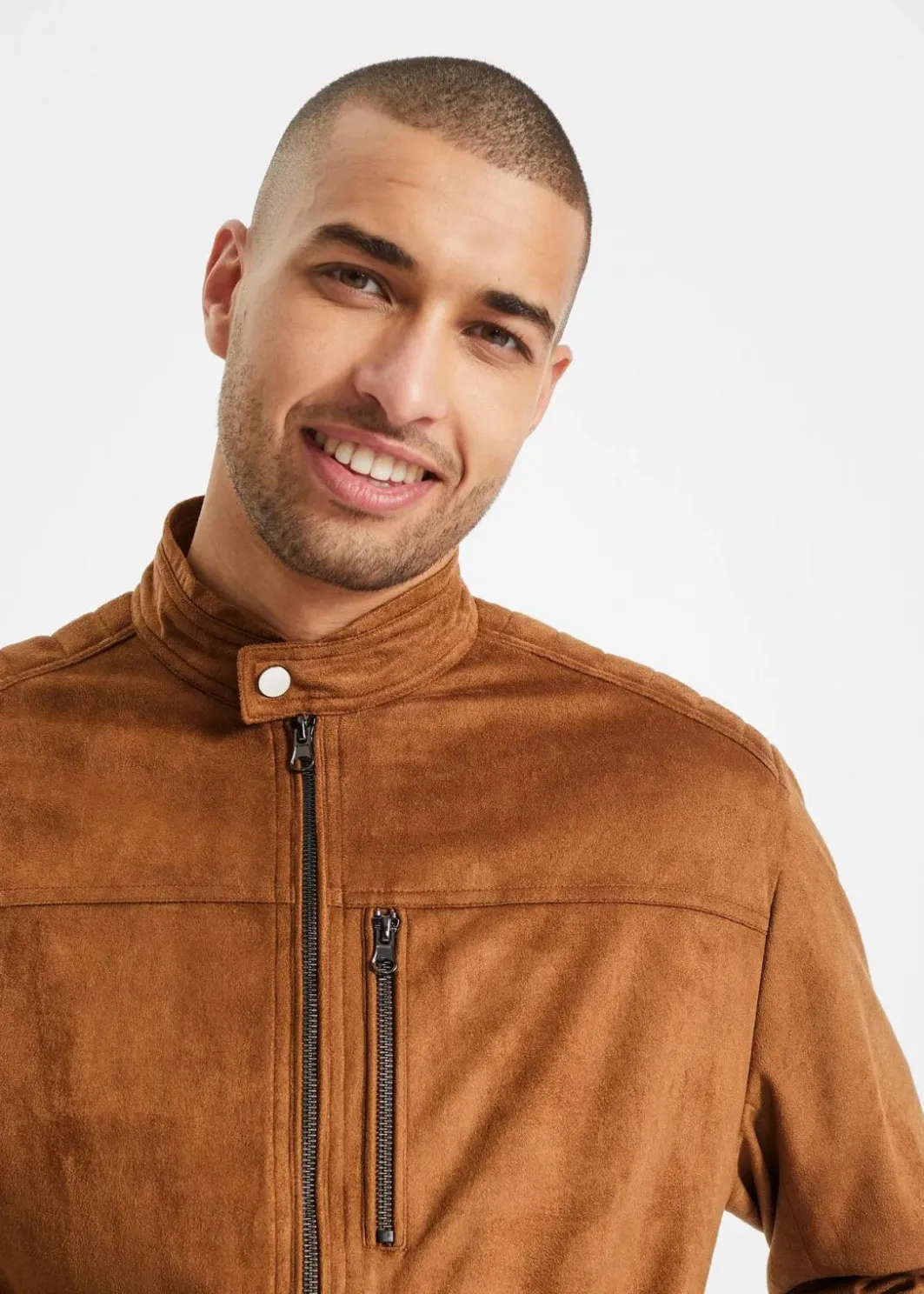 Herren bonprix Große Größen|Jacken & Mäntel|Jacke in Veloursleder-Optik