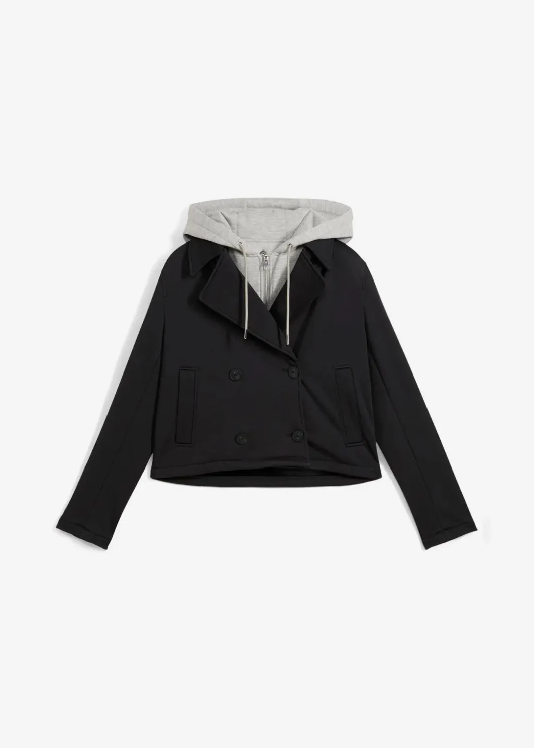 Outlet Jacke mit abgesetzter Kapuze Damen Jacken & Mäntel