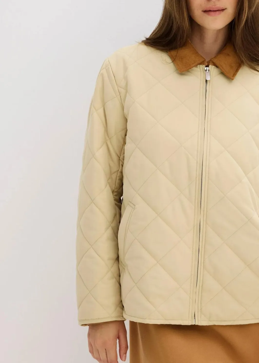 Damen bonprix Bekleidung·Hosen|Jacken & Mäntel|Jacke mit Diamantsteppung