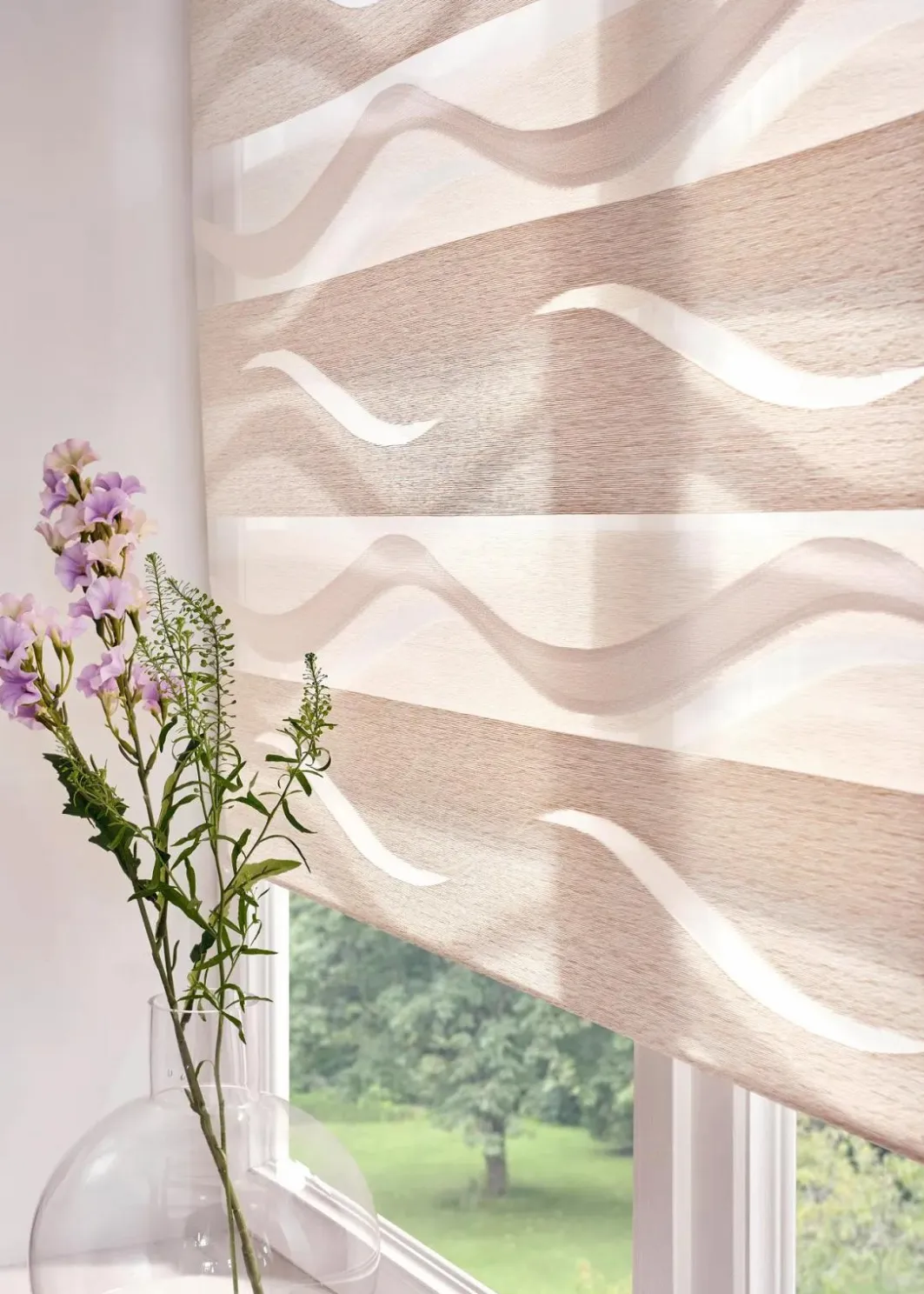 bonprix Rollos|Jacquard Doppelrollo zweifarbig