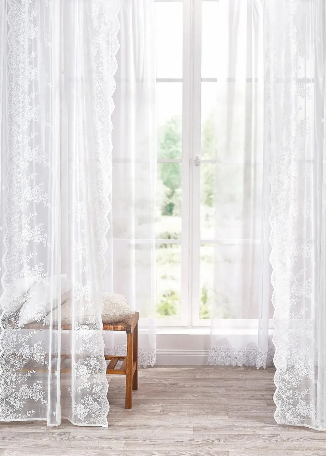 Outlet Jacquard Gardine (1er Pack) Gardinen