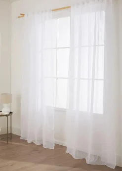 bonprix Gardinen|Jacquard Gardine mit Längsstreifen (1er Pack)