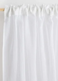 bonprix Gardinen|Jacquard Gardine mit Längsstreifen (1er Pack)