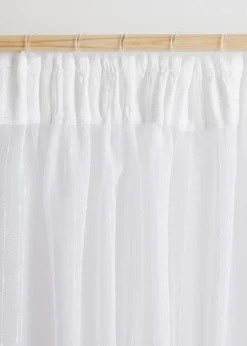 bonprix Gardinen|Jacquard Gardine mit Längsstreifen (1er Pack)