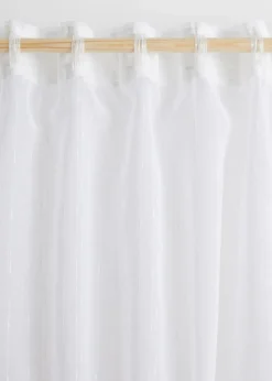 bonprix Gardinen|Jacquard Gardine mit Längsstreifen (1er Pack)
