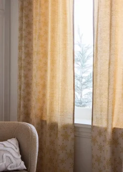 Jacquard Vorhang aus Bio Baumwolle (1er Pack) Vorhänge|Weihnachtsdeko & -Textilien·Gardinen