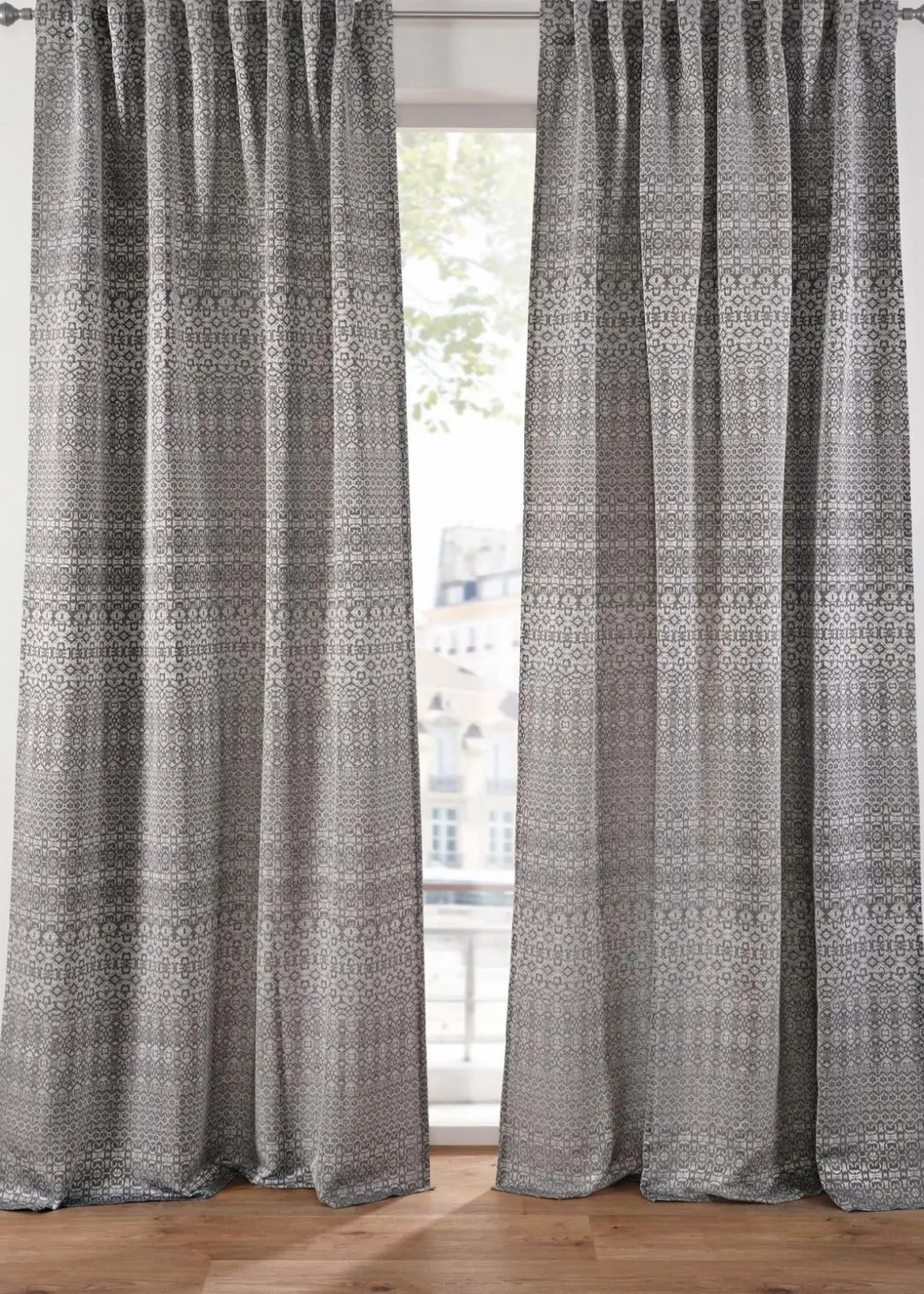 bonprix Vorhänge|Jacquard Vorhang mit grafischem Muster