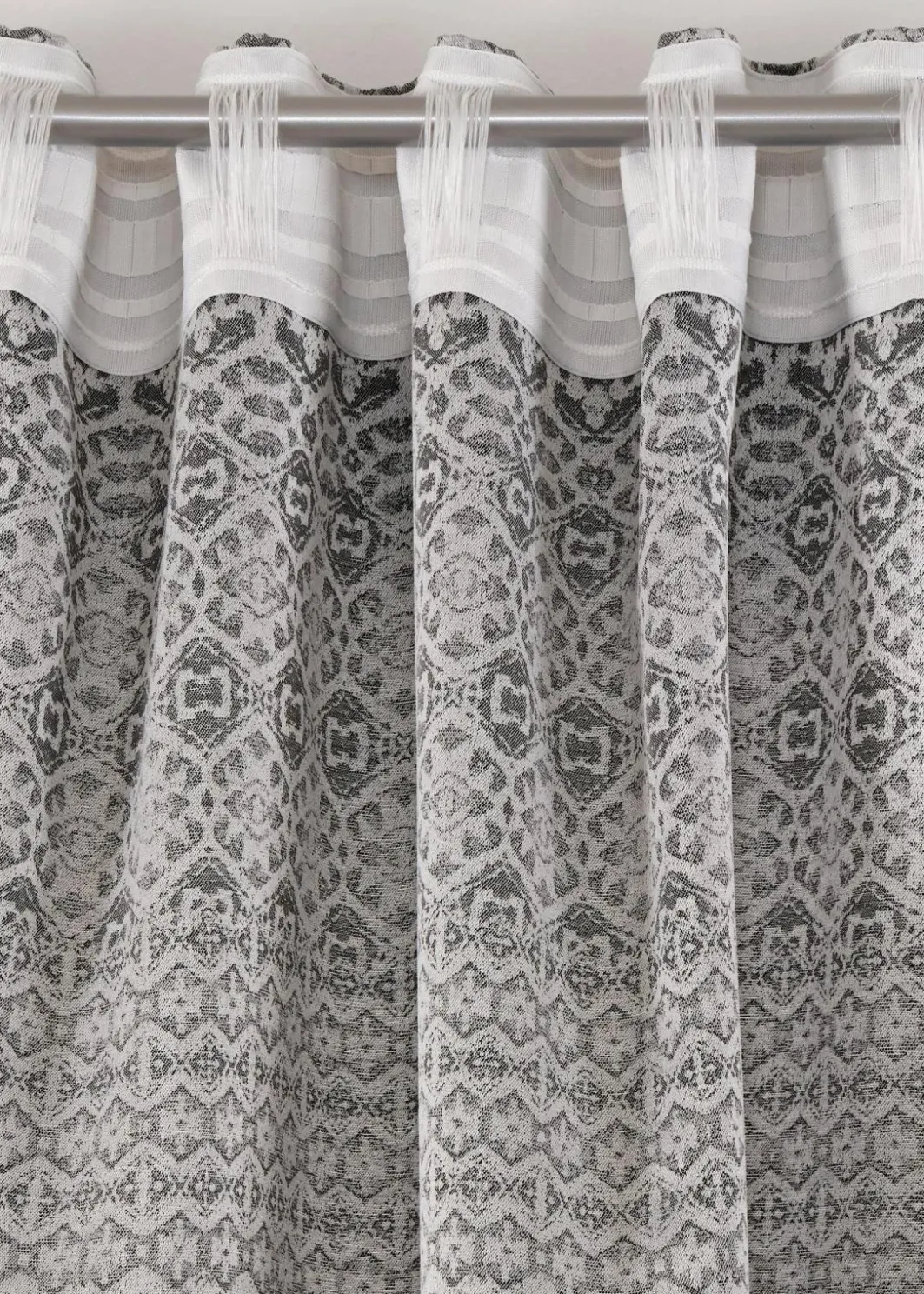 bonprix Vorhänge|Jacquard Vorhang mit grafischem Muster