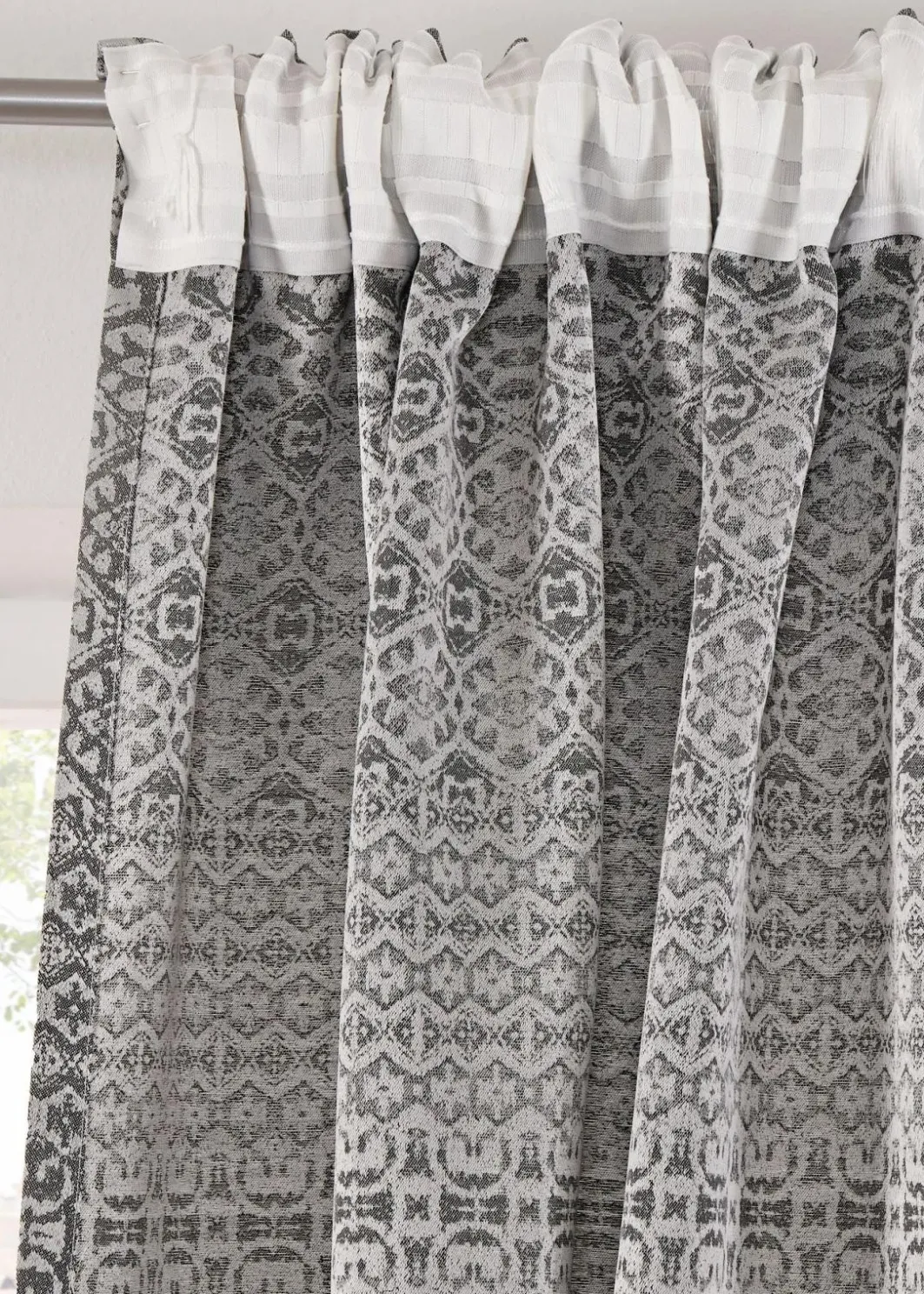 bonprix Vorhänge|Jacquard Vorhang mit grafischem Muster