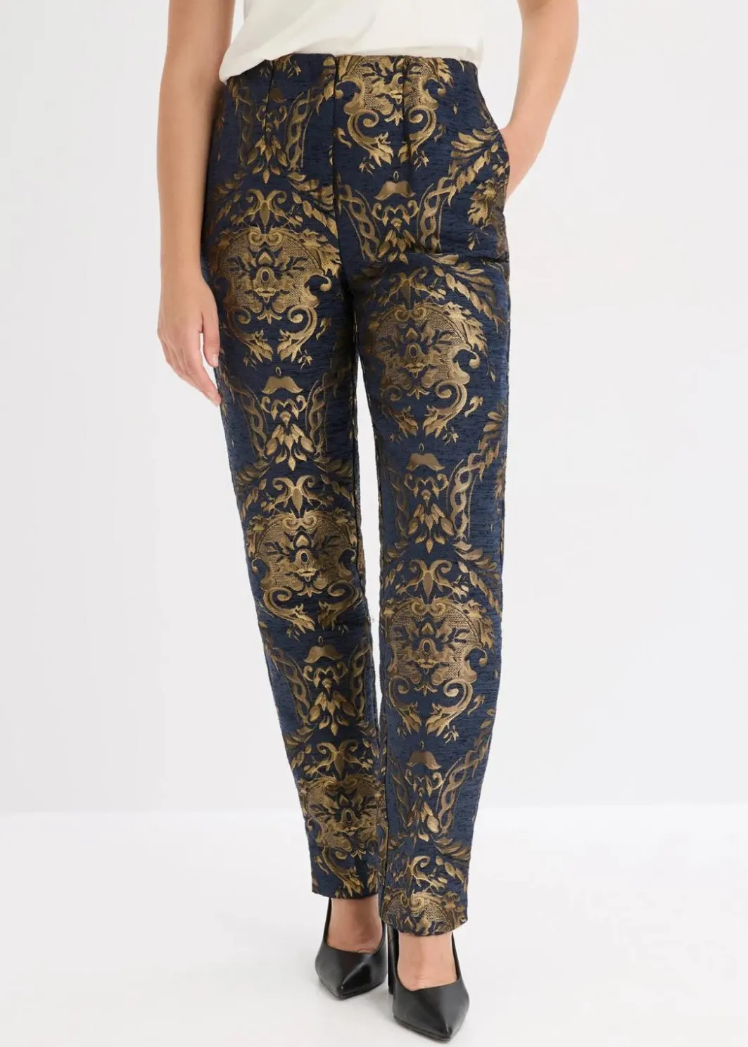 Discount Jacquard-Hose Damen Festliche Mode|Hosen