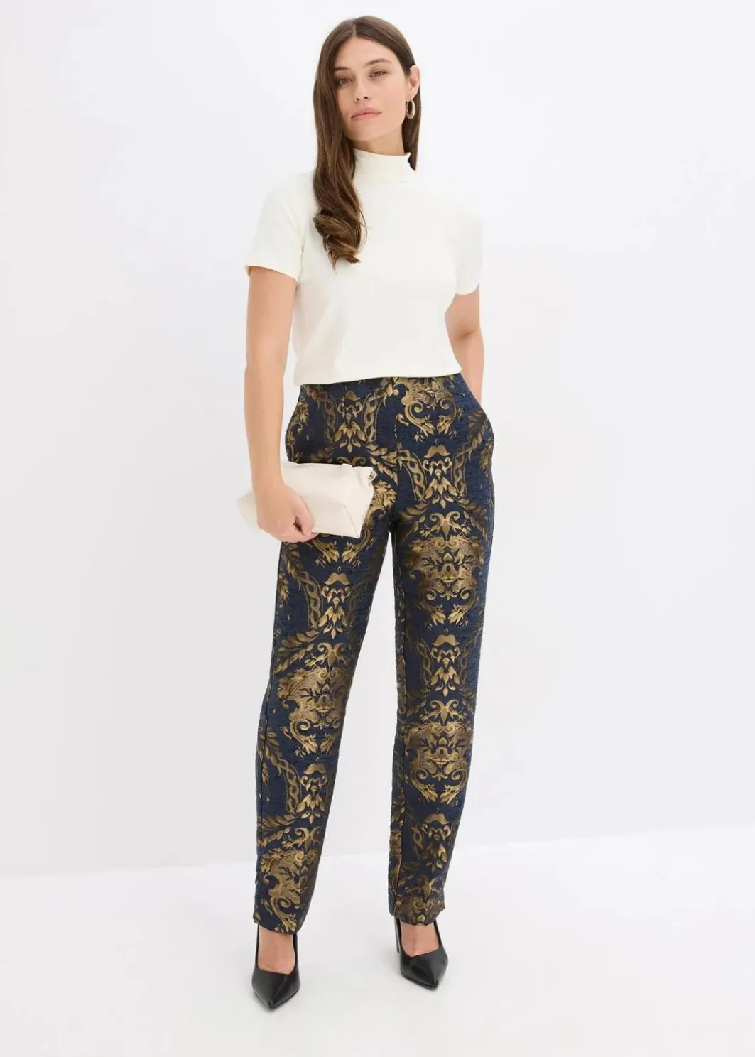 Discount Jacquard-Hose Damen Festliche Mode|Hosen