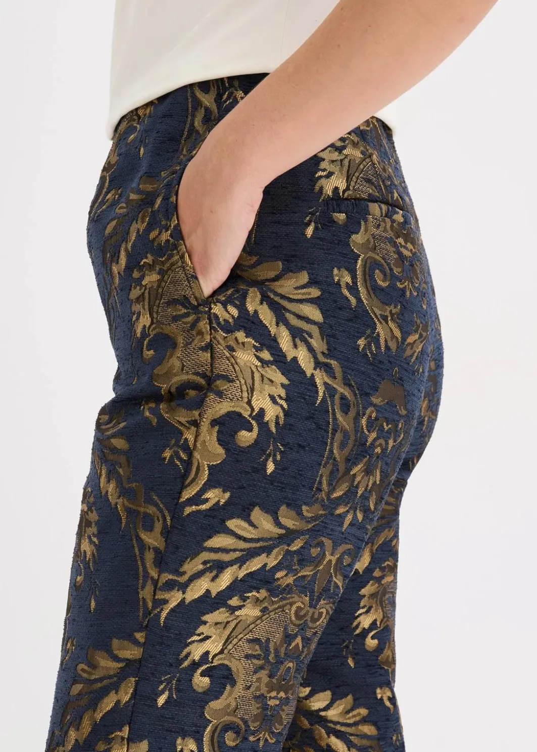Discount Jacquard-Hose Damen Festliche Mode|Hosen