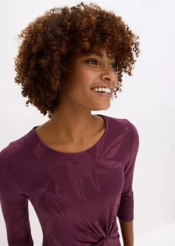 Outlet Jacquard-Midikleid Damen Bekleidung·Pullover & Strickjacken|Kleider