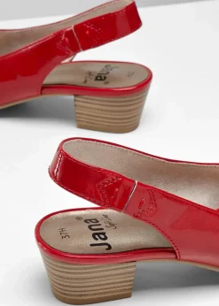 Clearance Komfort-Slingpumps in bequemer Weite Damen High Heels|Komfortschuhe