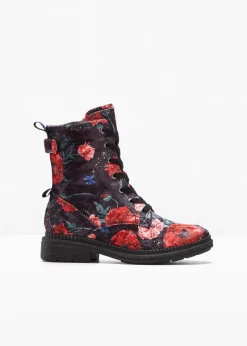Damen Jana High Heels|Komfortschuhe|Schnürboots in bequemer Weite
