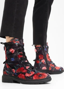 Damen Jana High Heels|Komfortschuhe|Schnürboots in bequemer Weite
