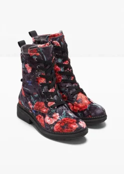 Damen Jana High Heels|Komfortschuhe|Schnürboots in bequemer Weite
