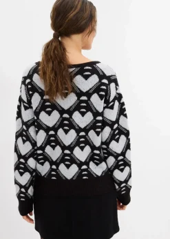 Damen bonprix Bekleidung·Umstandsmode|Strickmode|Jaquard Feinstrickpullover