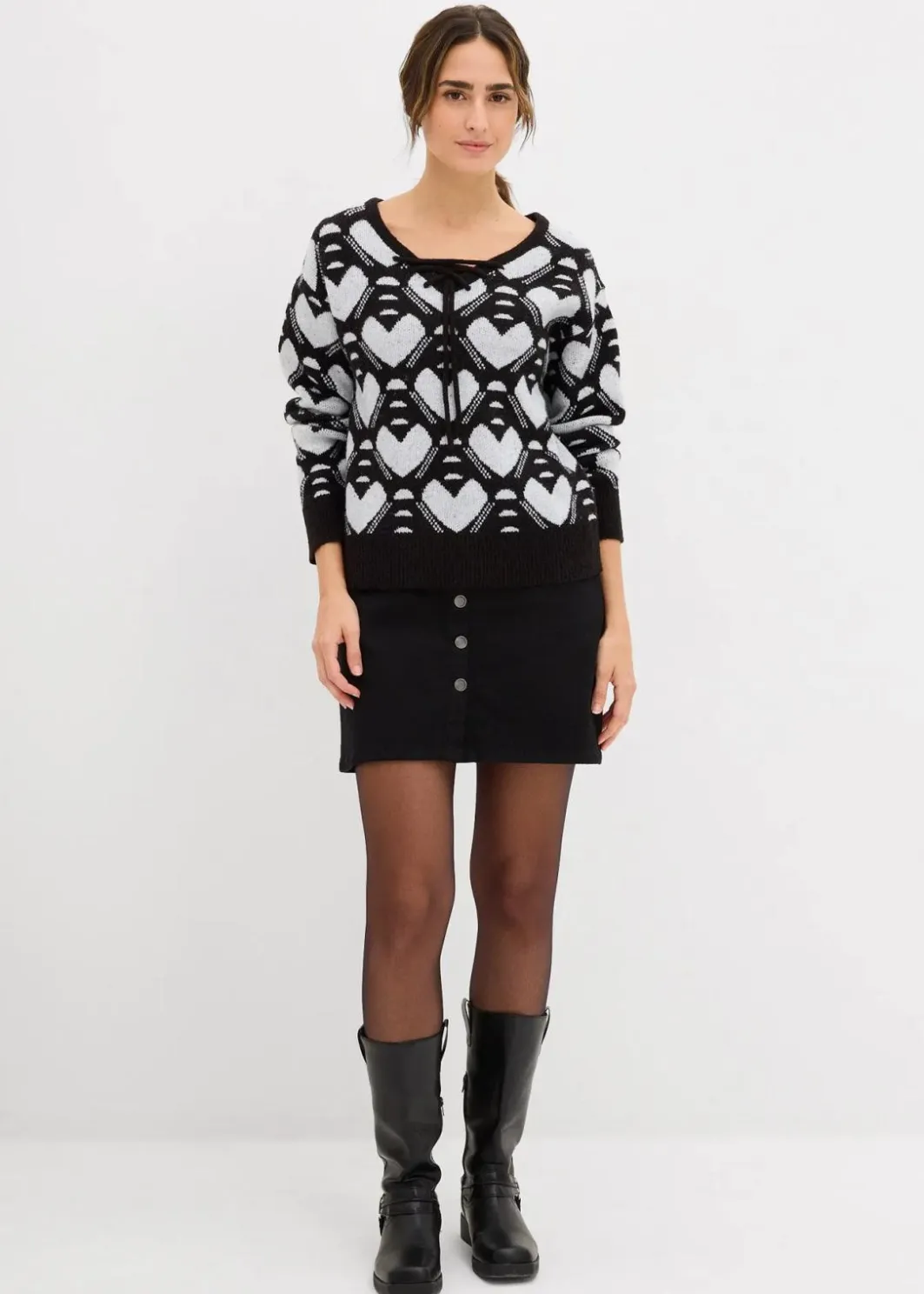 Damen bonprix Bekleidung·Umstandsmode|Strickmode|Jaquard Feinstrickpullover