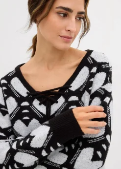 Damen bonprix Bekleidung·Umstandsmode|Strickmode|Jaquard Feinstrickpullover