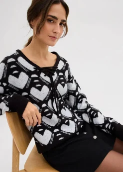 Damen bonprix Bekleidung·Umstandsmode|Strickmode|Jaquard Feinstrickpullover