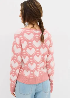 Outlet Jaquard Feinstrickpullover Damen Bekleidung·Umstandsmode|Strickmode