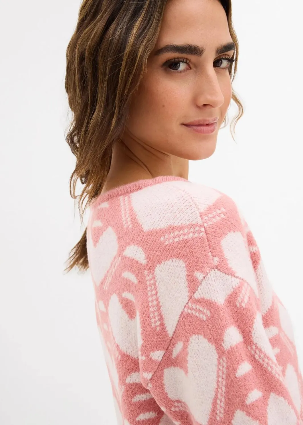 Outlet Jaquard Feinstrickpullover Damen Bekleidung·Umstandsmode|Strickmode