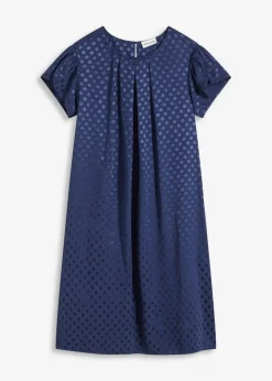 Outlet Jaquard-Kleid mit eingelegten falten Damen Bekleidung·Pullover & Strickjacken|Kleider