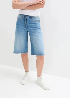 Damen bonprix Jeans|Shorts|Jeans Bermuda High Waist, Bequembund