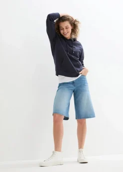 Damen bonprix Jeans|Shorts|Jeans Bermuda High Waist, Bequembund