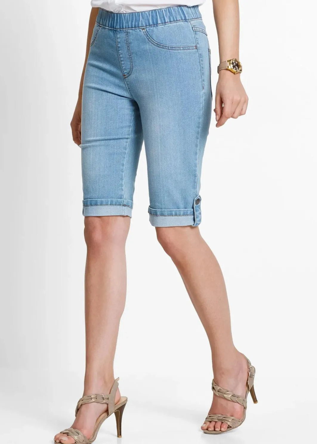 Best Jeans Bermuda Mid Waist, Bequembund Damen Bekleidung·Outdoorbekleidung|Bekleidung·Shirts & Tops