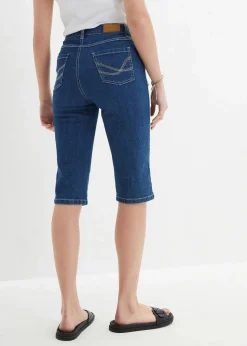 Damen bonprix Jeans|Shorts|Jeans Bermuda Slim Fit High Waist