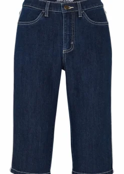 Damen bonprix Bekleidung·Outdoorbekleidung|Bekleidung·Shirts & Tops|Jeans Bermuda Slim Fit High Waist