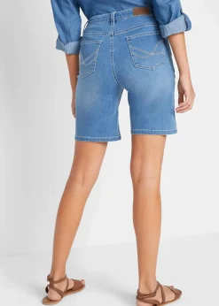 Damen bonprix Bekleidung·Outdoorbekleidung|Bekleidung·Shirts & Tops|Jeans Bermuda Slim Fit Mid Waist