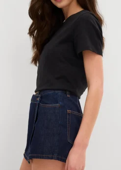 Damen bonprix Jeans|Shorts|Jeans Hosenrock, Mid Waist