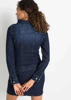 New Jeans Kleid mit Gürtel Damen Kleider