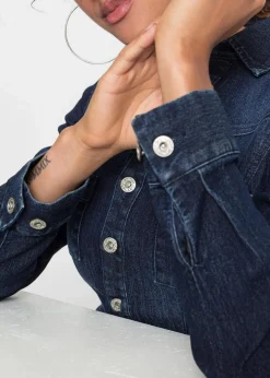 New Jeans Kleid mit Gürtel Damen Kleider